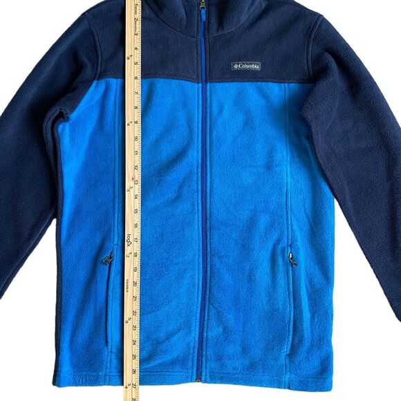 Columbia Fleece Jacket Youth Kids XL /18-20 Blue Full Zip Casual Outdoor Hiking - Picture 4 of 6